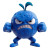 Angry Blueberry Mascot Vinyl Car Decal Sticker – Waterproof & UV-Resistant 8"