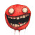 Red Demon Mouth Vinyl Car Decal Sticker – Waterproof & UV-Resistant 8"