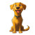Yellow Pixar Dog Vinyl Car Decal Sticker – Waterproof & UV-Resistant 8"