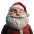 Santa 3D Vinyl Car Decal Sticker – Waterproof & UV-Resistant 8"