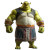 Muscular Shrek Vinyl Car Decal Sticker – Waterproof & UV-Resistant 8"