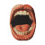 Vintage Open Mouth Vinyl Car Decal Sticker – Waterproof & UV-Resistant 8"