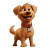 Pixar Brown Dog Vinyl Car Decal Sticker – Waterproof & UV-Resistant 8"