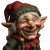 Laughing Christmas Elf Vinyl Car Decal Sticker – Waterproof & UV-Resistant 8"