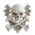 Pirate Skull Ornament Vinyl Car Decal Sticker – Waterproof & UV-Resistant 8"