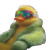Smug Duck Poker Vinyl Car Decal Sticker – Waterproof & UV-Resistant 8"