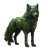 Green Wolf-Dog Vinyl Car Decal Sticker – Waterproof & UV-Resistant 8"