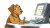 Cartoon Dog Engineer Vinyl Car Decal Sticker – Waterproof & UV-Resistant 8"