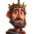 Pixar King Portrait V2 Vinyl Car Decal Sticker – Waterproof & UV-Resistant 8"