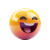 Happy Gradient Emoji Vinyl Car Decal Sticker – Waterproof & UV-Resistant 8"