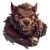 Evil Brown Gnoll Vinyl Car Decal Sticker – Waterproof & UV-Resistant 8"
