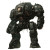 Fantasy Mech Titan Vinyl Car Decal Sticker – Waterproof & UV-Resistant 8"