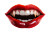 Vampire Mouth V3 Vinyl Car Decal Sticker – Waterproof & UV-Resistant 8"