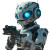 Astrobot With Gun Vinyl Car Decal Sticker – Waterproof & UV-Resistant 8"
