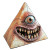 Pyramid Mimic Vinyl Car Decal Sticker – Waterproof & UV-Resistant 8"