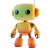 Cute Gradient Robot Vinyl Car Decal Sticker – Waterproof & UV-Resistant 8"