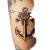Anchor Tattoo V2 Vinyl Car Decal Sticker – Waterproof & UV-Resistant 8"