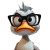 Angry Disney Goose Vinyl Car Decal Sticker – Waterproof & UV-Resistant 8"