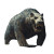 Bear-Hippo Hybrid Vinyl Car Decal Sticker – Waterproof & UV-Resistant 8"