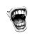 Screaming Mouth Logo Vinyl Car Decal Sticker – Waterproof & UV-Resistant 8"