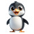 Happy Penguin Vinyl Car Decal Sticker – Waterproof & UV-Resistant 8"