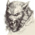 Terrifying Werewolf Portrait V2 Vinyl Car Decal Sticker – Waterproof & UV-Resistant 8"