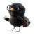 Cute Glasses Bird Vinyl Car Decal Sticker – Waterproof & UV-Resistant 8"
