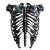 Giger Rib Cage Vinyl Car Decal Sticker – Waterproof & UV-Resistant 8"