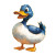 Duck Illustration Vinyl Car Decal Sticker – Waterproof & UV-Resistant 8"