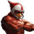 Muscular Cardinal Flexing Vinyl Car Decal Sticker – Waterproof & UV-Resistant 8"