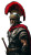 Roman Soldier Portrait Vinyl Car Decal Sticker – Waterproof & UV-Resistant 8"