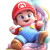 Baby Mario V2 Vinyl Car Decal Sticker – Waterproof & UV-Resistant 8"