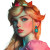 Princess Peach Portrait V3 Vinyl Car Decal Sticker – Waterproof & UV-Resistant 8"