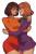 Velma And Daphne Afraid Vinyl Car Decal Sticker – Waterproof & UV-Resistant 8"