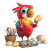 Artist Parrot Coloring Vinyl Car Decal Sticker – Waterproof & UV-Resistant 8"