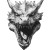 Angry Dragon V3 Vinyl Car Decal Sticker – Waterproof & UV-Resistant 8"