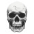 Realistic Skull V7 Vinyl Car Decal Sticker – Waterproof & UV-Resistant 8"