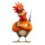 Funny Pixar Chicken Vinyl Car Decal Sticker – Waterproof & UV-Resistant 8"