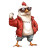 Hipster Chicken Fist Bump Vinyl Car Decal Sticker – Waterproof & UV-Resistant 8"