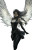 Asian Fantasy Angel Vinyl Car Decal Sticker – Waterproof & UV-Resistant 8"