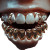 Teeth Grillz Vinyl Car Decal Sticker – Waterproof & UV-Resistant 8"
