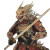 Dragon Warrior Katana Vinyl Car Decal Sticker – Waterproof & UV-Resistant 8"