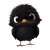 Empathetic Black Chickie Vinyl Car Decal Sticker – Waterproof & UV-Resistant 8"