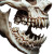 Monstrous Skull Teeth Vinyl Car Decal Sticker – Waterproof & UV-Resistant 8"