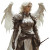 Fallen Aasimar Knight Vinyl Car Decal Sticker – Waterproof & UV-Resistant 8"