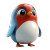 Colorful Penguin Vinyl Car Decal Sticker – Waterproof & UV-Resistant 8"