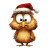 Drunk Santa Chicken Vinyl Car Decal Sticker – Waterproof & UV-Resistant 8"