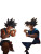 Goku And Vegeta Dining Vinyl Car Decal Sticker – Waterproof & UV-Resistant 8"