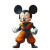 Mickey Dbz Style Vinyl Car Decal Sticker – Waterproof & UV-Resistant 8"