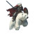 Young Knight Riding Bear Vinyl Car Decal Sticker – Waterproof & UV-Resistant 8"
